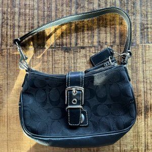 2005 Black Coach baguette handbag